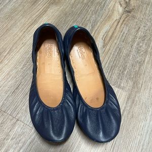 Tieks California Navy Blue Flats